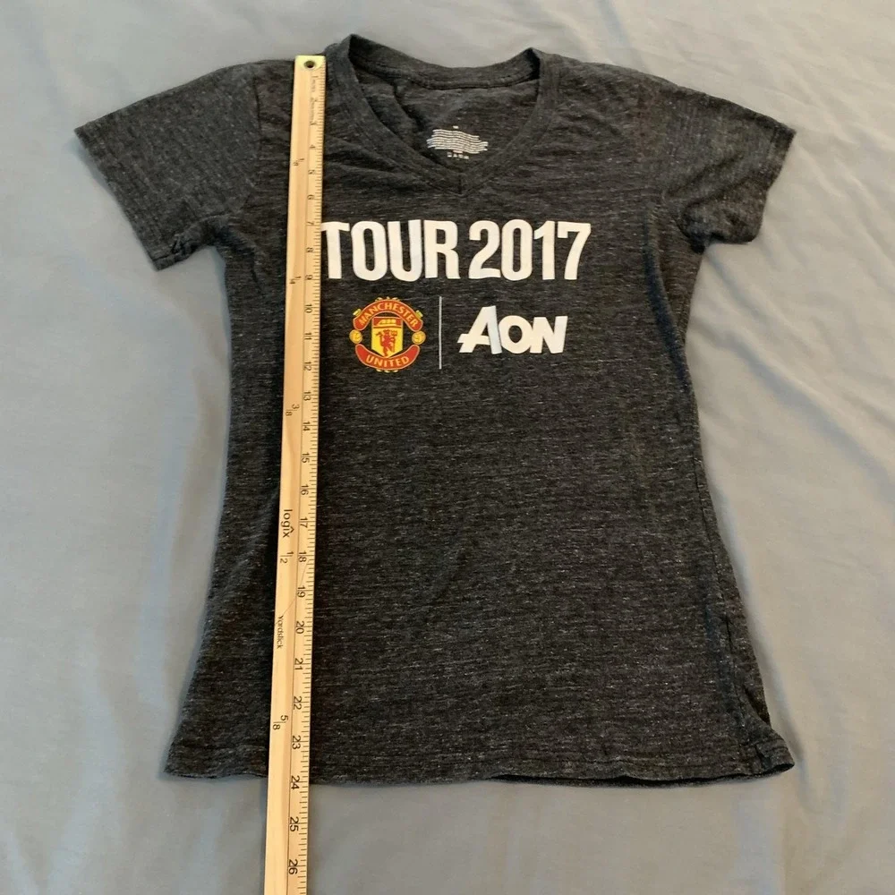Manchester United Shirt Womens‎ Medium Red Gray EPL Soccer Adidas Lot 2
